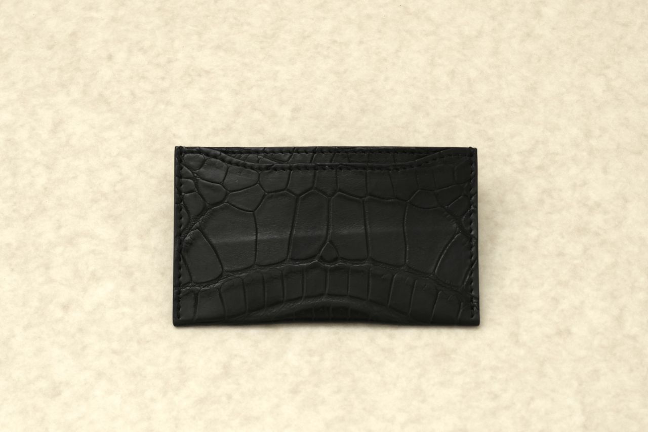 クロコダイル名刺入れ　ブラック②
