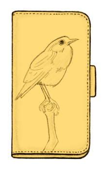 「鳥シリーズ」iPhone SE2＝新SE ヨコ開きケース