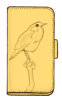 「鳥シリーズ」iPhone SE2＝新SE ヨコ開きケース